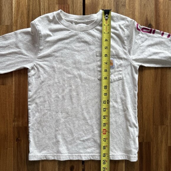 Carhartt Girls T-Shirt Size SMALL 8 Long Sleeve Top. - Picture 12 of 13